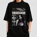 Vintage OBSESSION Movie T-Shirt, Frowning Nikki Graphic Tee, Gothic Horror Tee